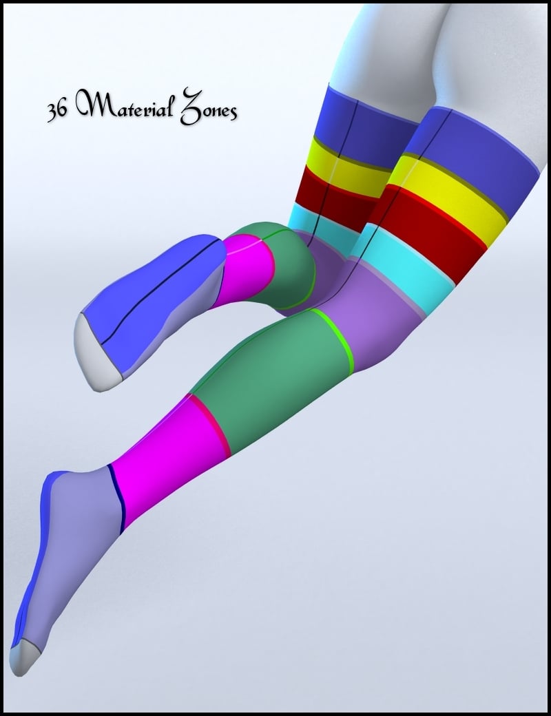 Wicked Stockings Genesis 2 Female(s) by: Xena, 3D Models by Daz 3D