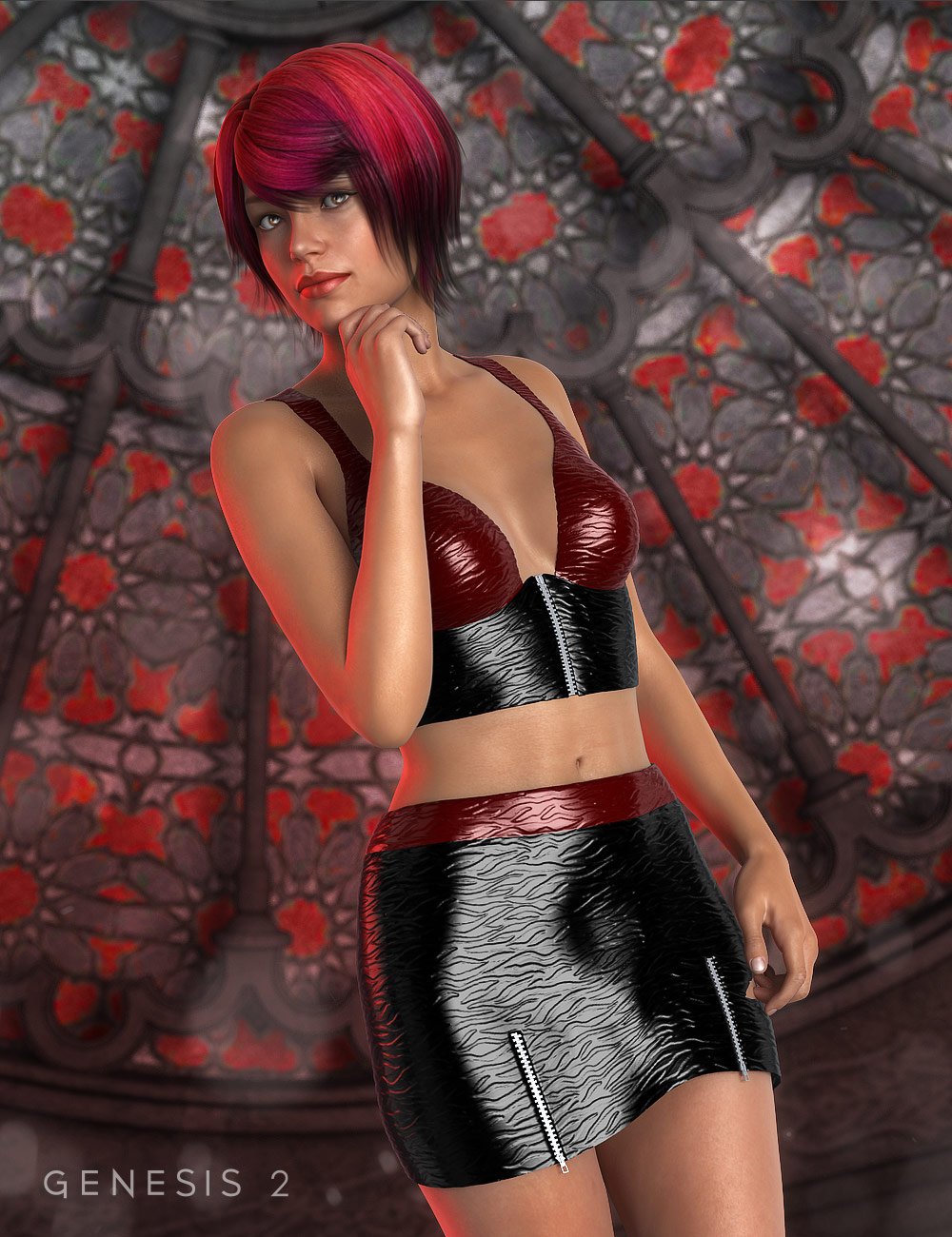 Sexy Skirt and Halter by: Xena, 3D Models by Daz 3D