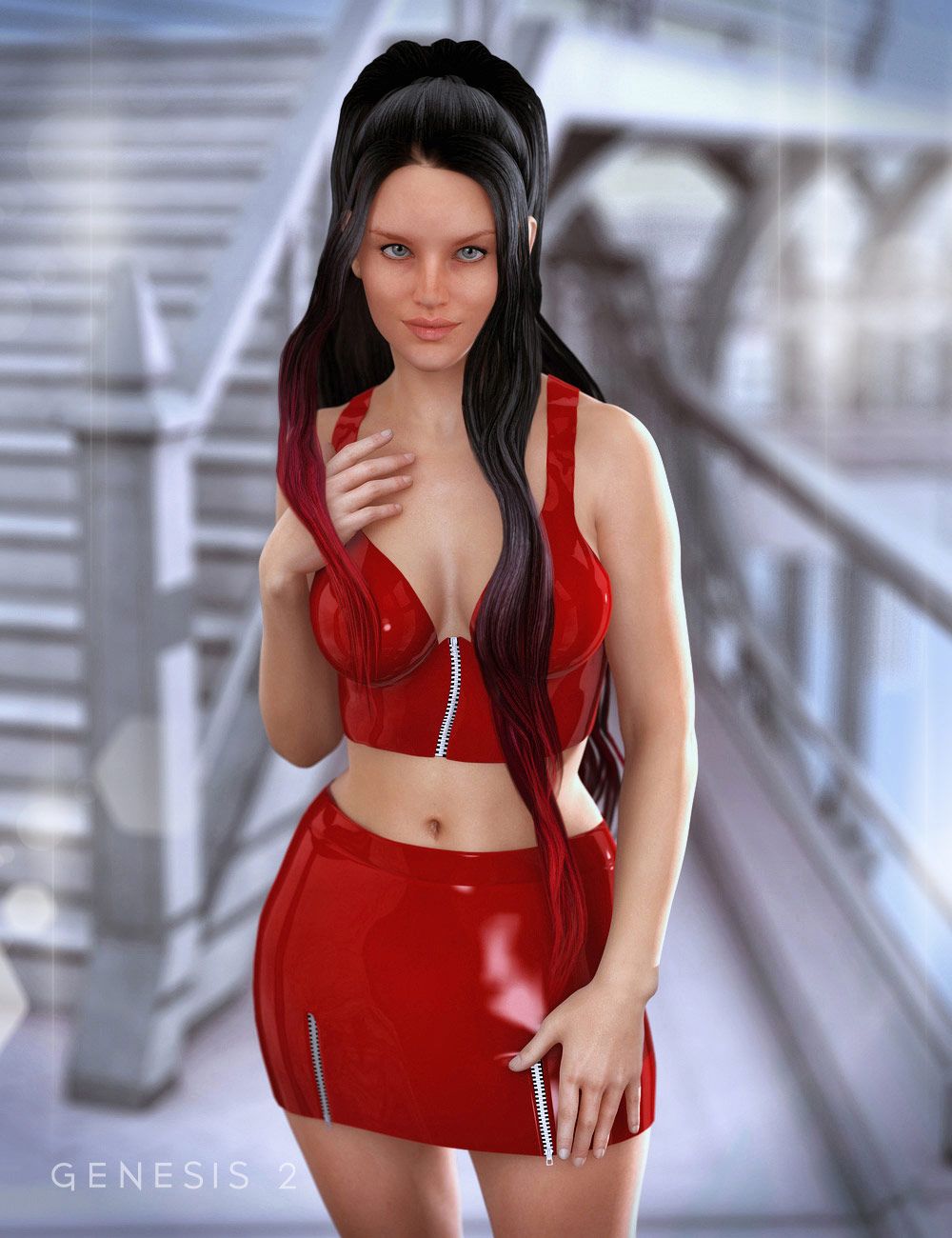 Sexy Skirt and Halter Textures by: Xena, 3D Models by Daz 3D