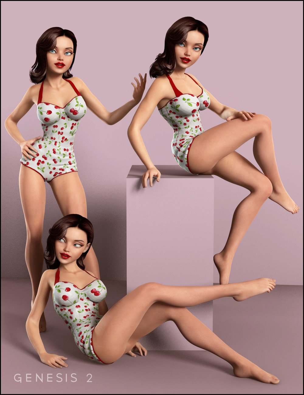 Girl 6 Diva Poses by: Muscleman, 3D Models by Daz 3D