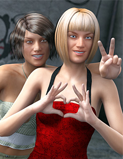 Hands for Genesis 2 Female(s) by: Diane, 3D Models by Daz 3D