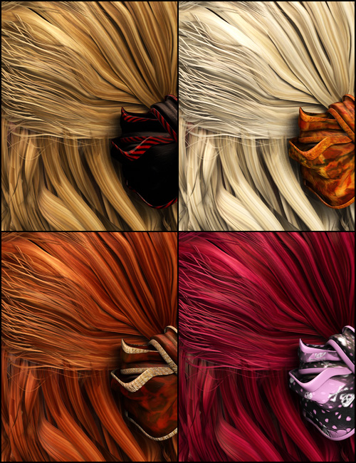 Colors for Pen Hair by: goldtassel, 3D Models by Daz 3D