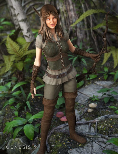 Ranger Outfit for Genesis 2 Female(s)
