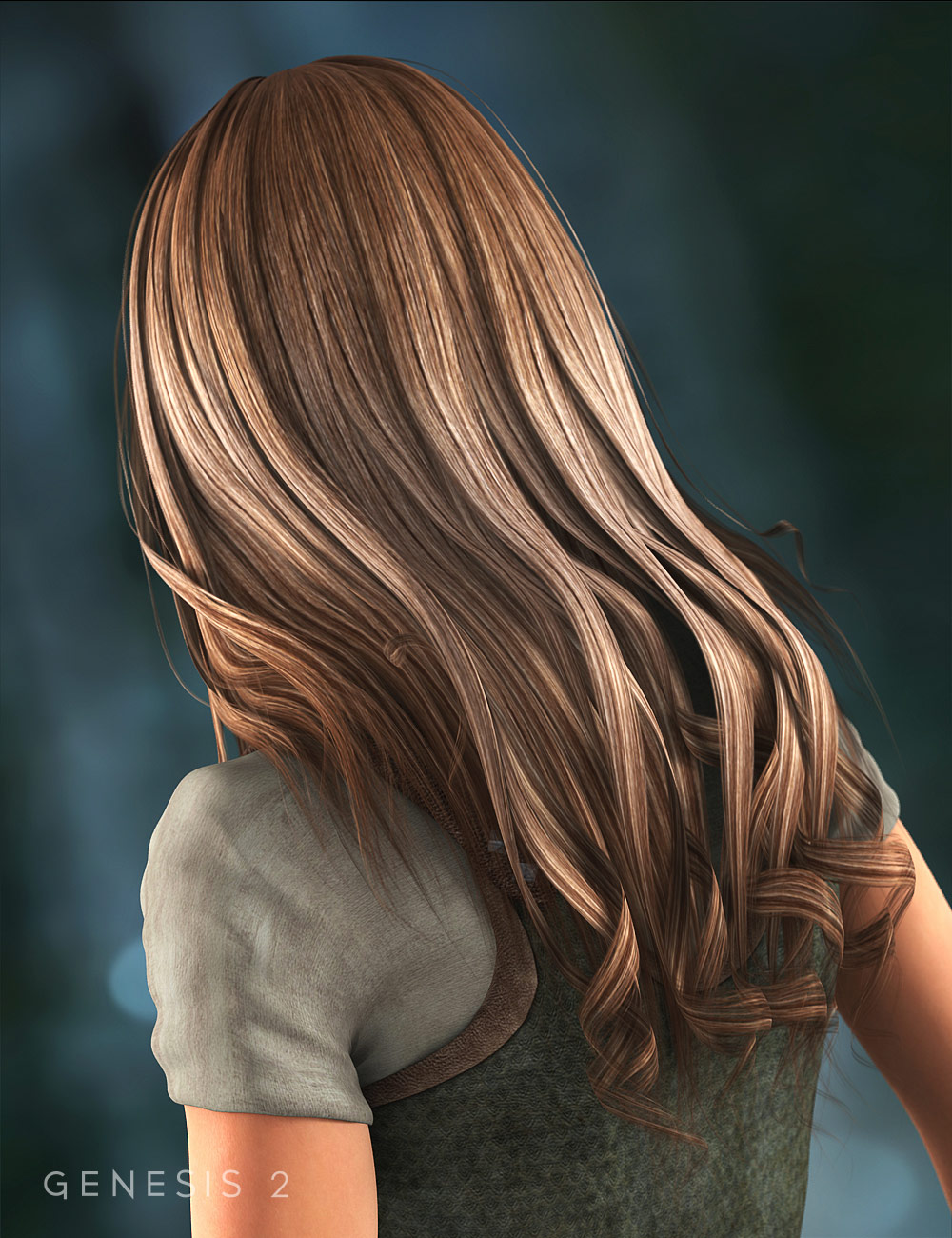 Ranger Hair for Genesis 2 Female(s) by: 3D Universe, 3D Models by Daz 3D