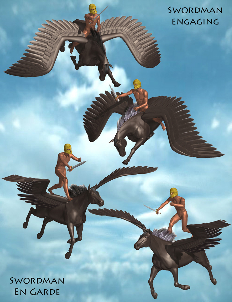 Pegasus Combat by: Don Albert, 3D Models by Daz 3D