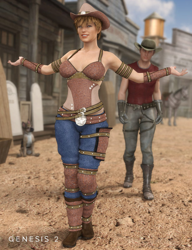 Yee Haw Textures for The Sheriff by: Sarsa, 3D Models by Daz 3D