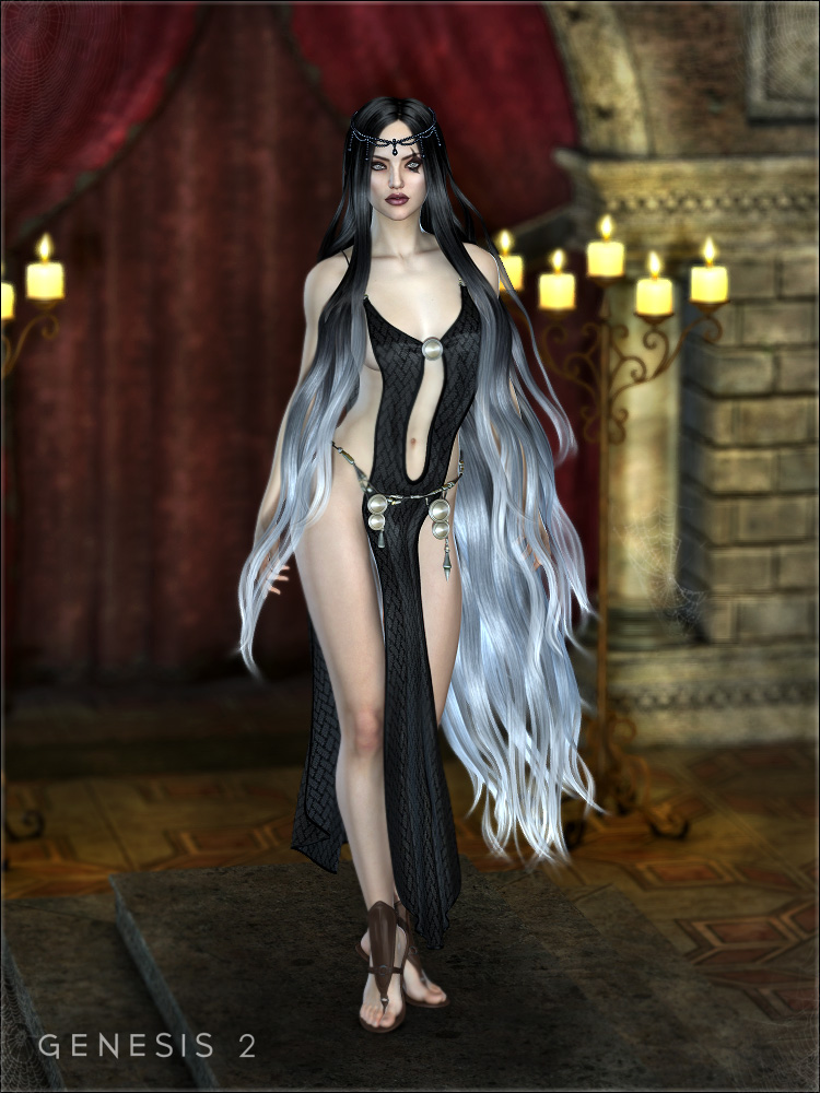 Spiderqueen Hair by: Valea, 3D Models by Daz 3D