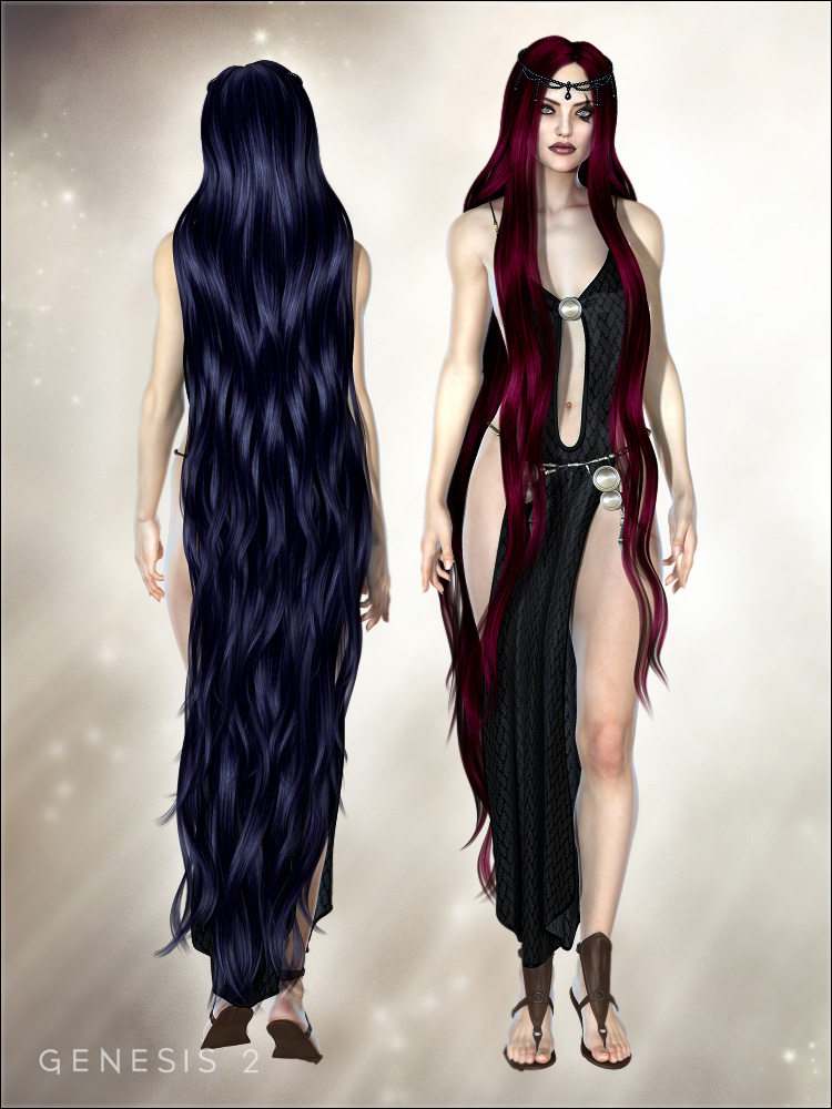 Spiderqueen Hair by: Valea, 3D Models by Daz 3D