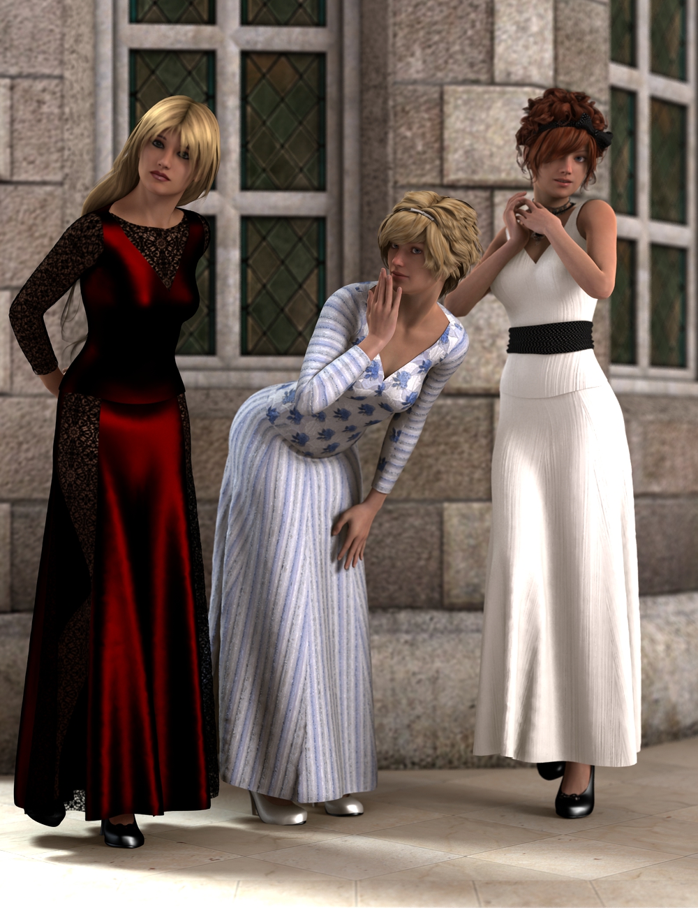 Possibilities 2PC Dress for Genesis 2 Female and Victoria 6 by: Aave Nainen, 3D Models by Daz 3D