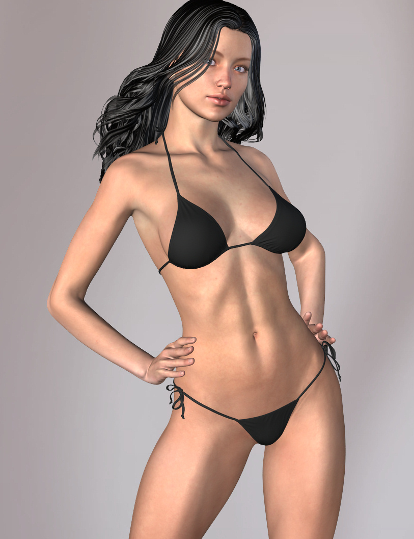 Hongyu's Bikini for V6 by: hongyu, 3D Models by Daz 3D