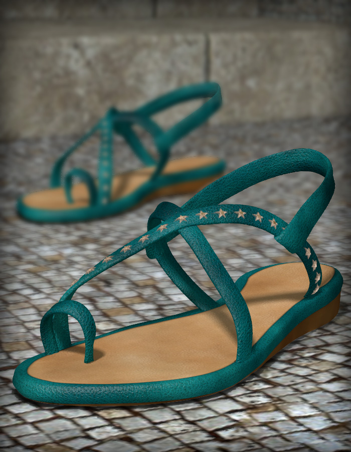 Patchwork Shoes 2 by: esha, 3D Models by Daz 3D