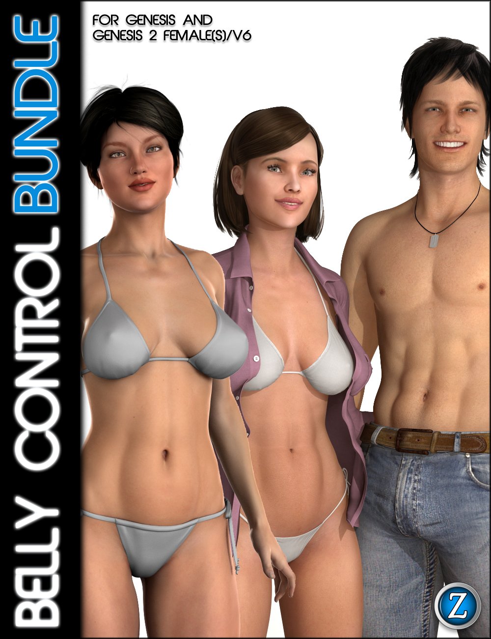 Belly Control Bundle by: Zev0, 3D Models by Daz 3D