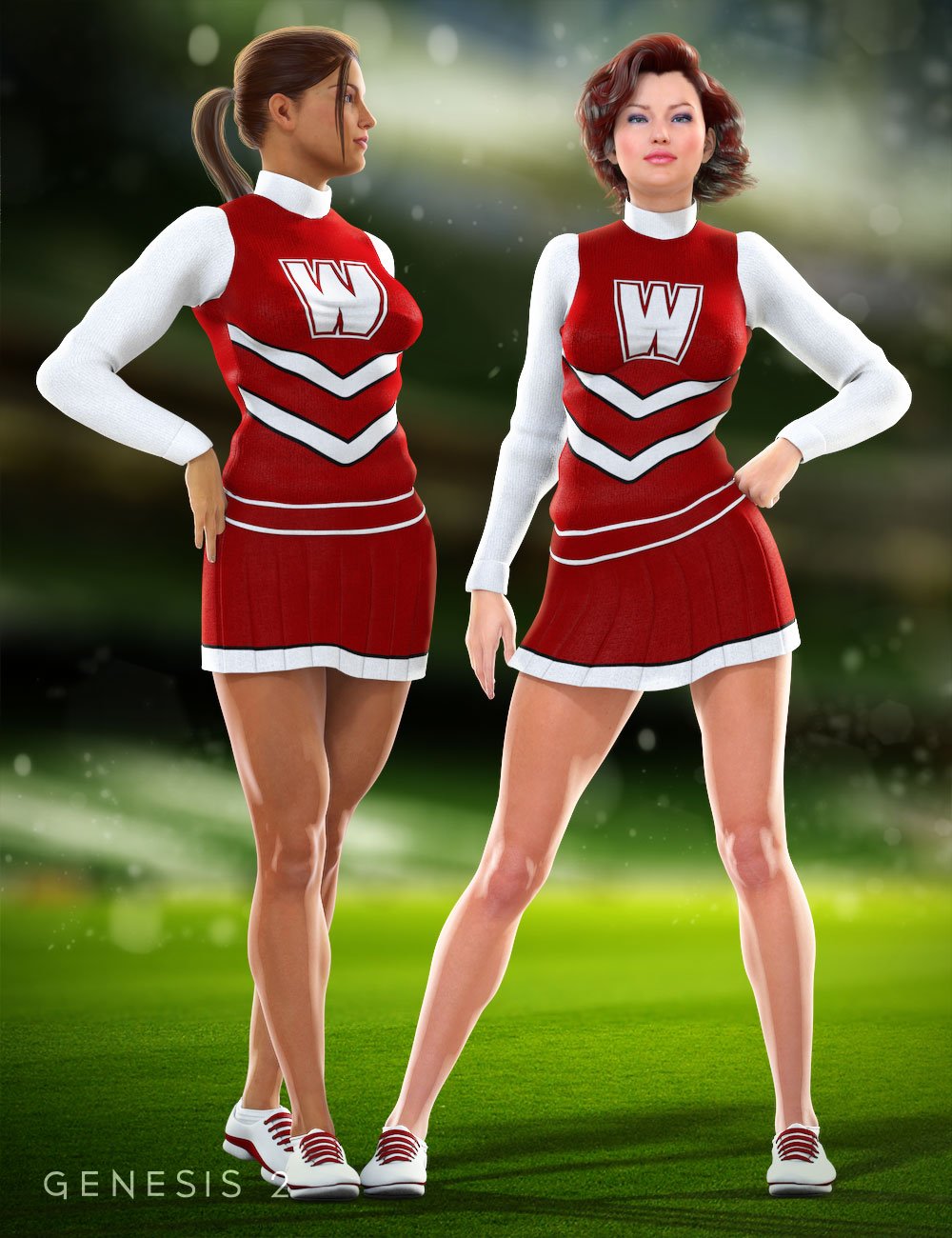 Cheerleader For Genesis 2 Female S Daz 3d