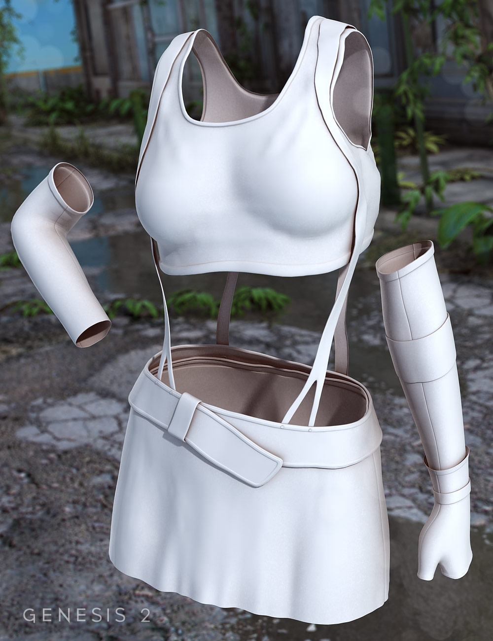 Strappy Suspender for Genesis 2 Female(s) by: Sarsa, 3D Models by Daz 3D