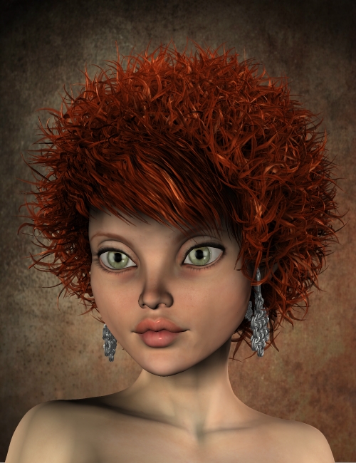CandeeCurlz HairStyle by: Neftis3D, 3D Models by Daz 3D