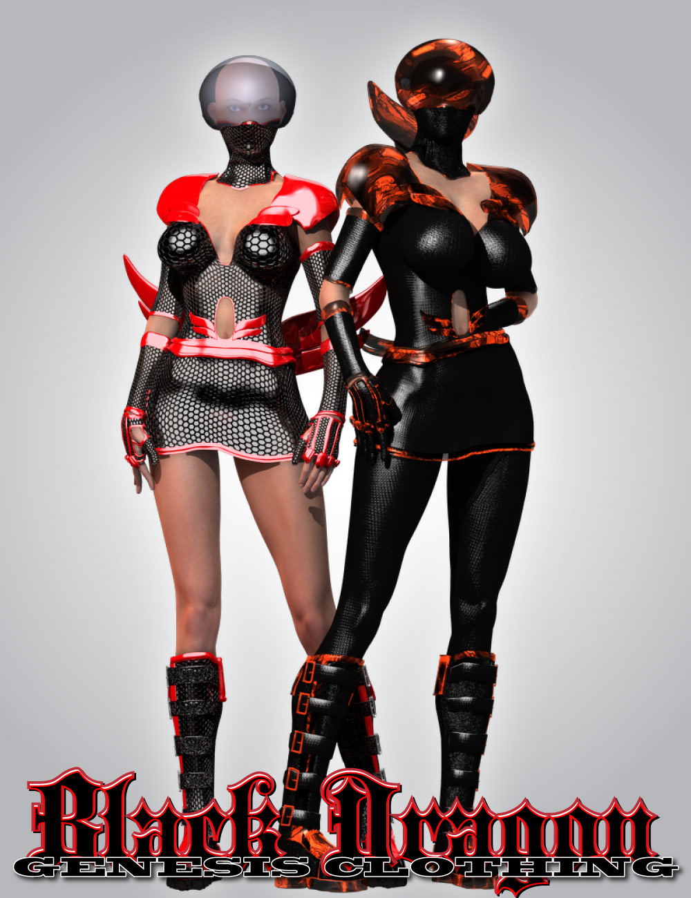 Black Dragon Clothing Set by: Design Anvil, 3D Models by Daz 3D