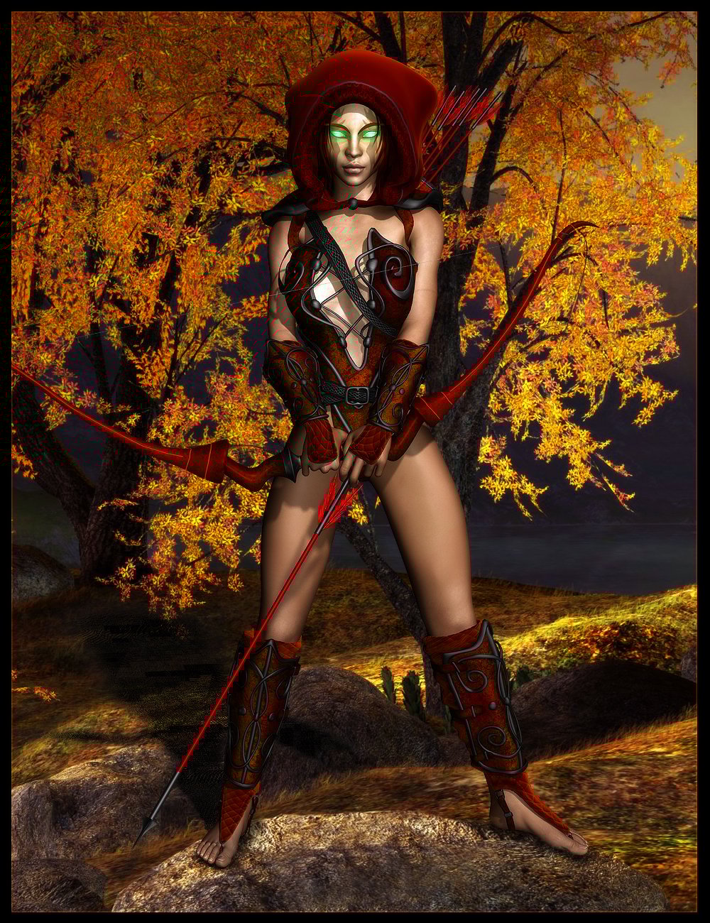 Midnight Huntress for Genesis Midnight Huntress for Genesis by: IgnisSerpentus, 3D Models by Daz 3D