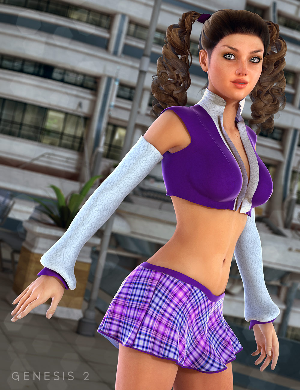 Extra Credit Outfit for Genesis 2 Female(s) by: Barbara BrundonSarsa, 3D Models by Daz 3D
