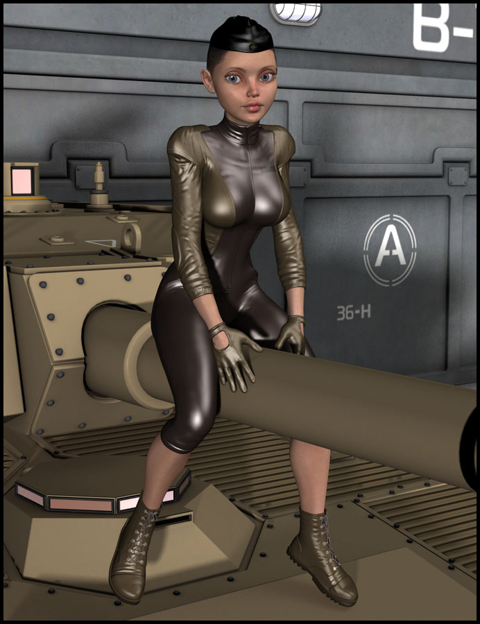 Girl Sergeant for Genesis 2 Female(s) by: Oskarsson, 3D Models by Daz 3D
