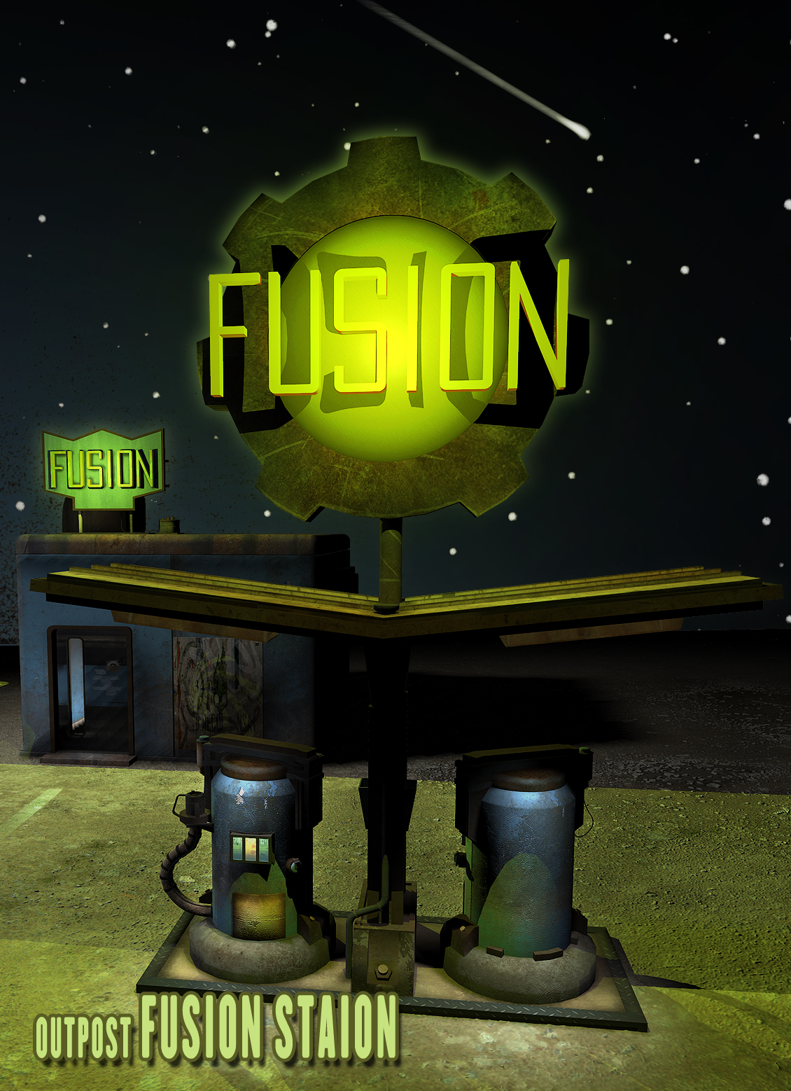 OutPost Fusion Station by: The AntFarm, 3D Models by Daz 3D