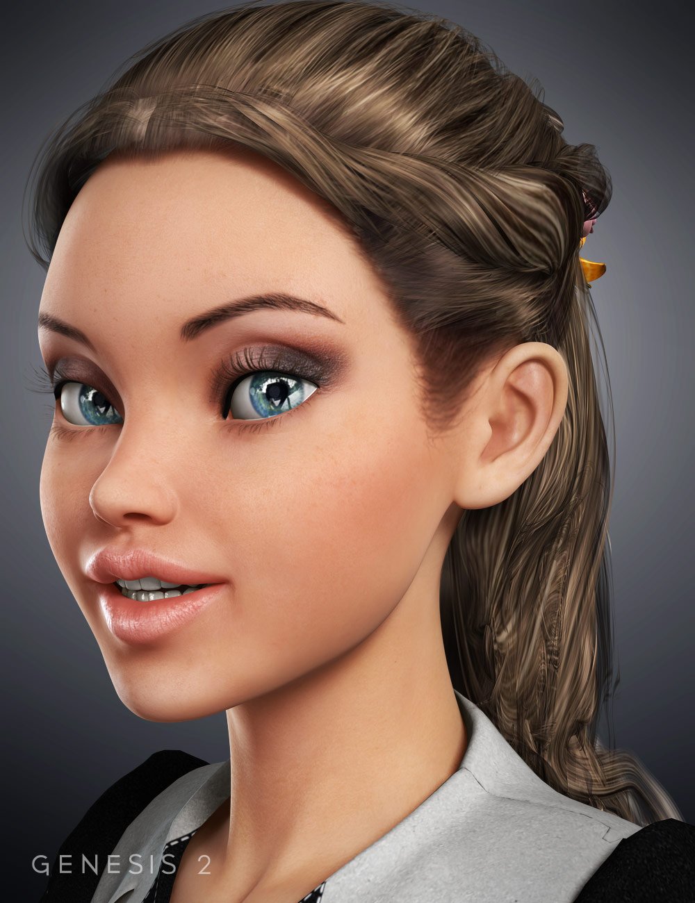 Lady Florence Hair by: Neftis3D, 3D Models by Daz 3D
