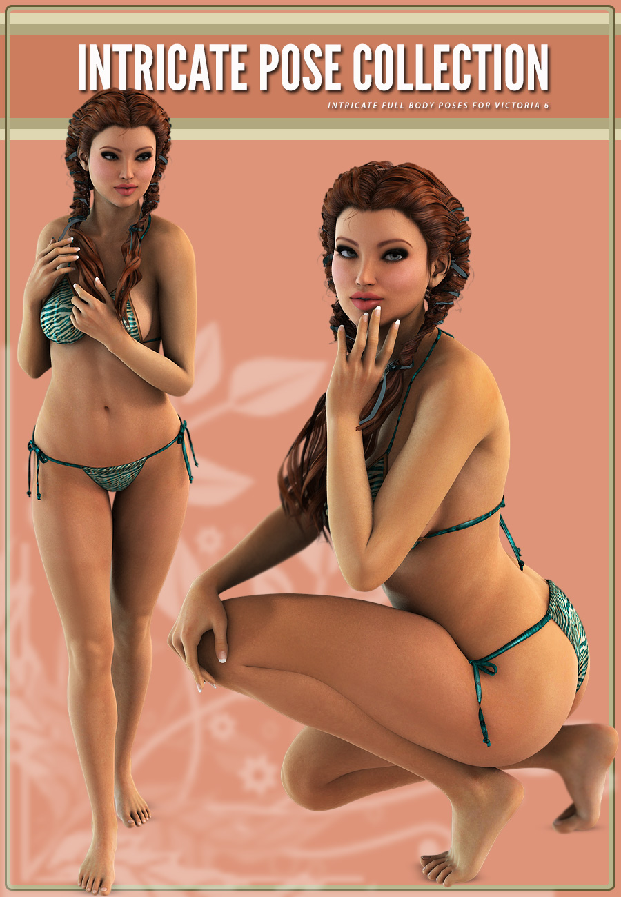 i13 Intricate Poses for V6 by: ironman13, 3D Models by Daz 3D