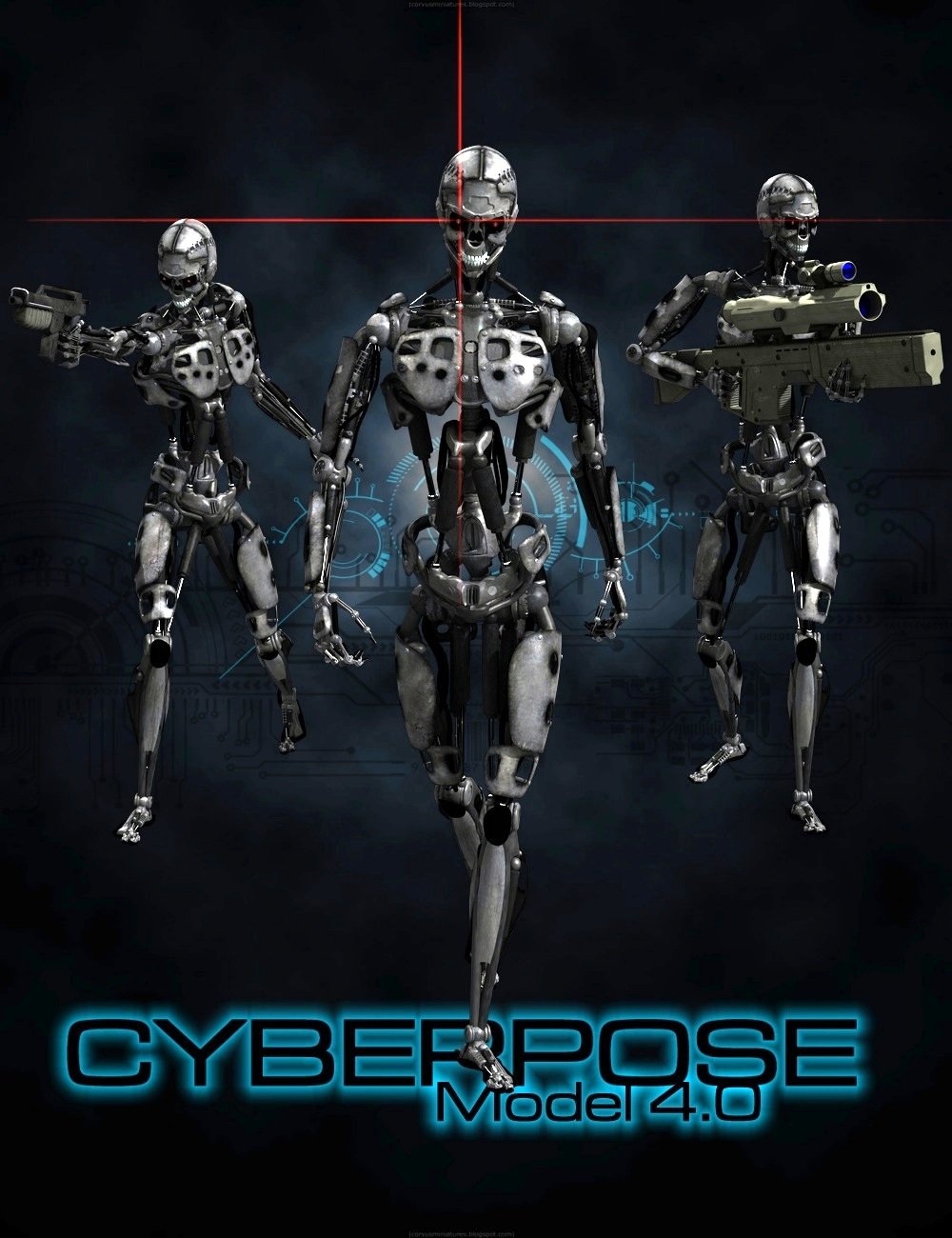 Cyberpose M4 by: DzFire, 3D Models by Daz 3D