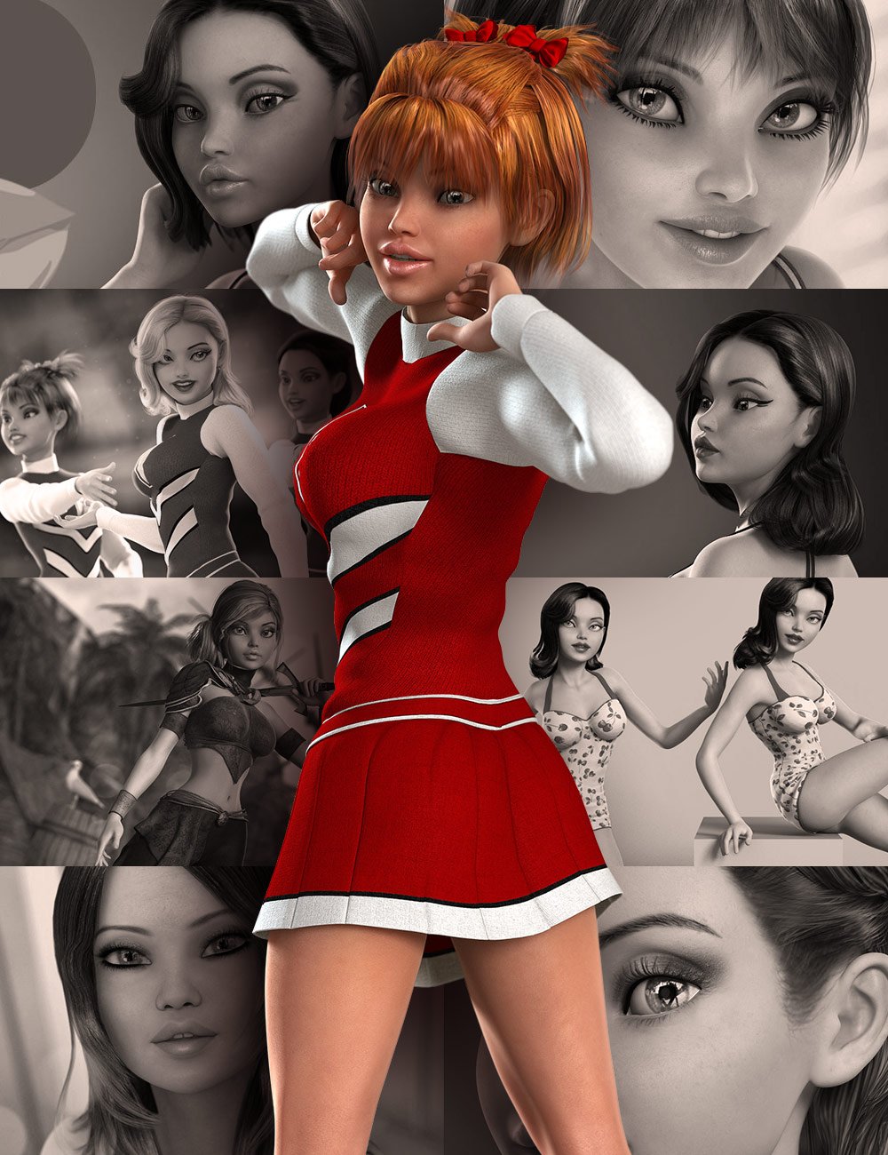 The Girl 6 Starter Bundle by: , 3D Models by Daz 3D