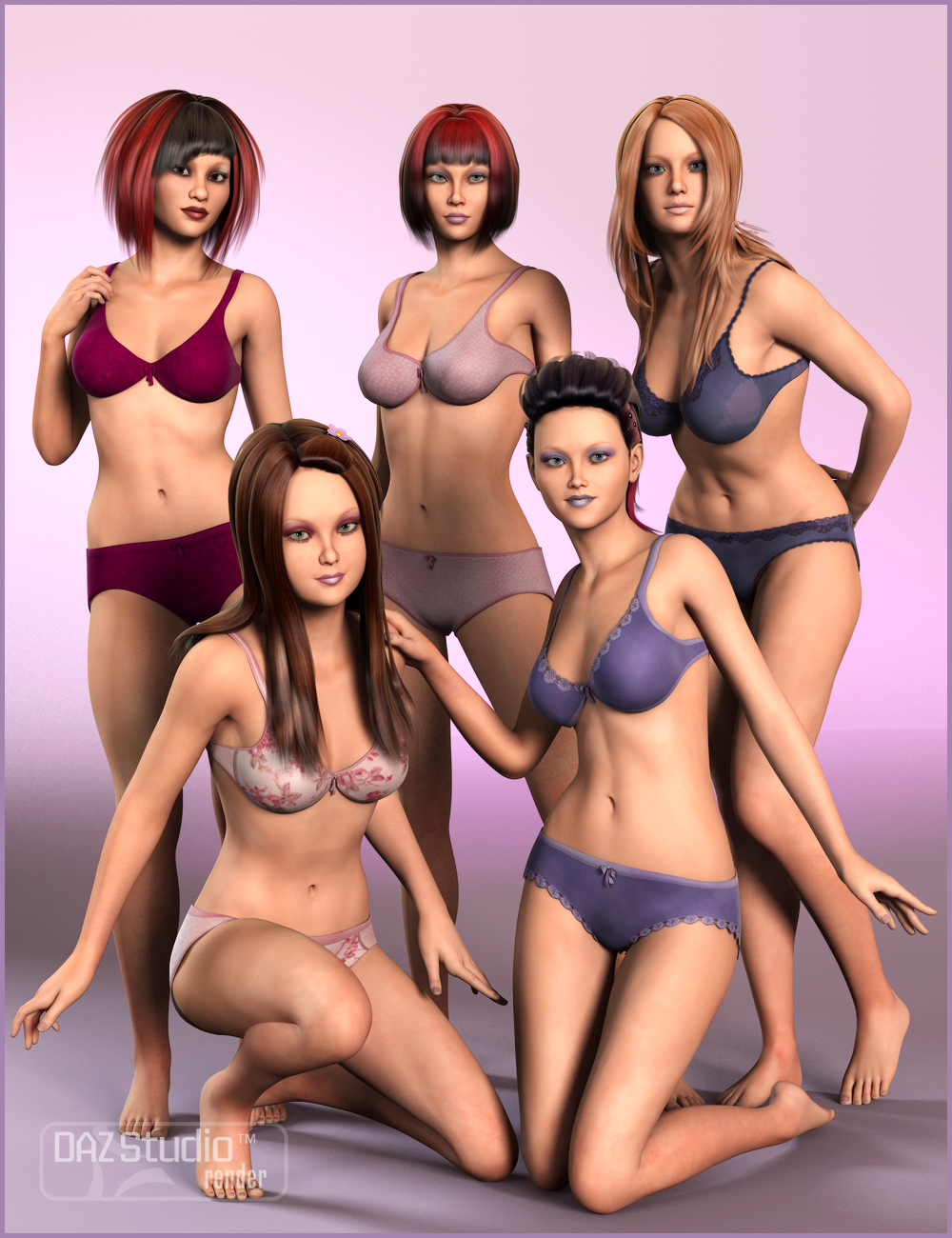 Cute Ladies by: JGreenlees, 3D Models by Daz 3D