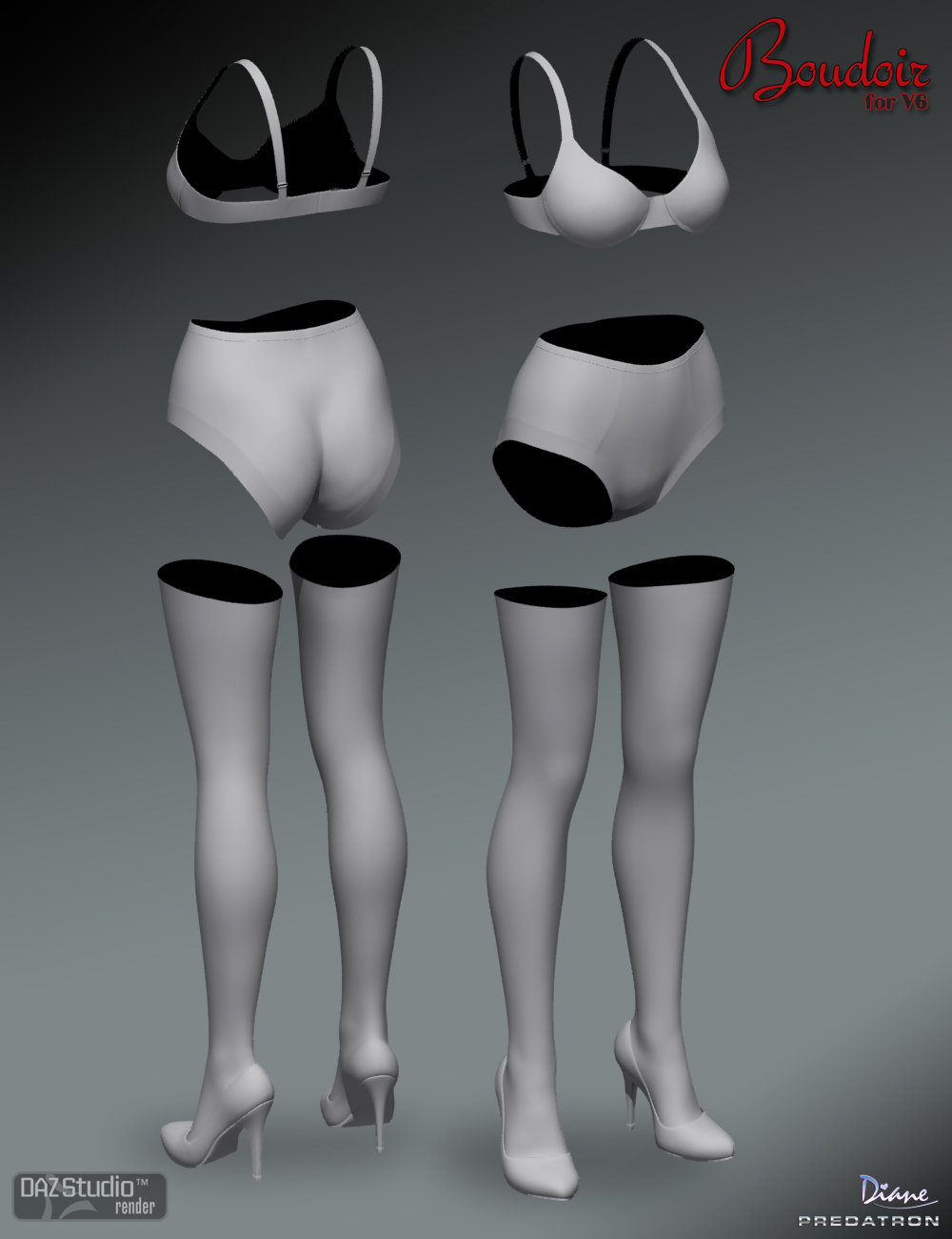 Boudoir for Victoria 6 by: DianePredatron, 3D Models by Daz 3D