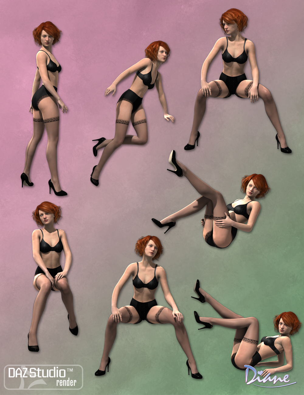 Boudoir Poses for V6 and Genesis 2 Female Boudoir Poses for V6 and Genesis 2 Female by: Diane, 3D Models by Daz 3D