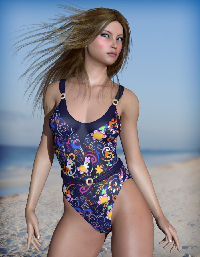 Ocean Swimsuit by: esha, 3D Models by Daz 3D