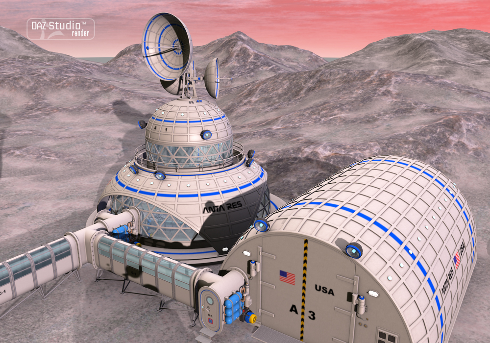 Space Base by: petipet, 3D Models by Daz 3D
