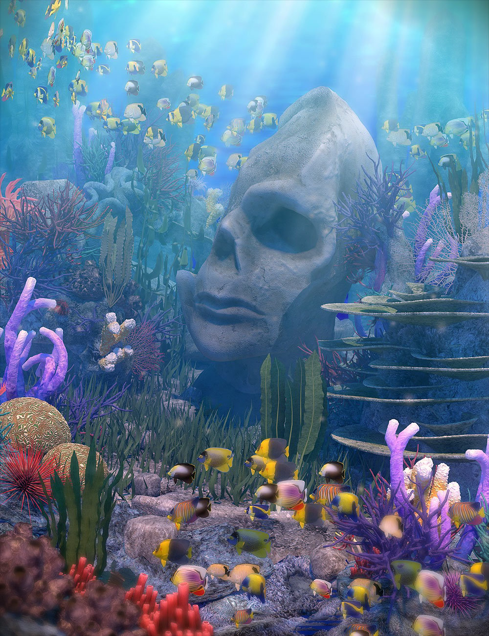 Gardens of Poseidon - Corals by: Orestes Graphics, 3D Models by Daz 3D