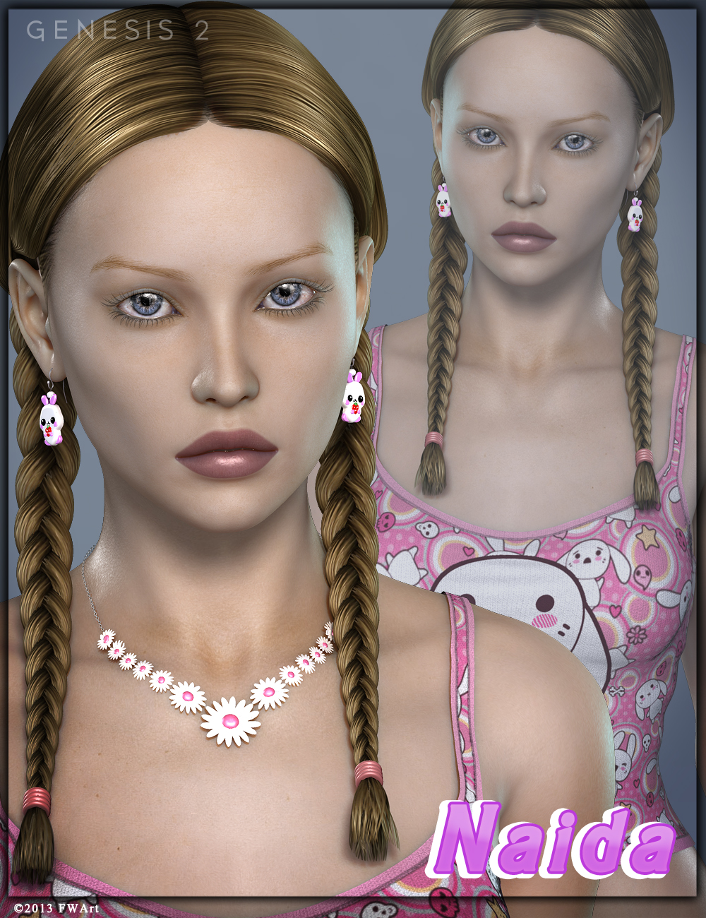 FW Naida and Nalin by: Fred Winkler Art, 3D Models by Daz 3D