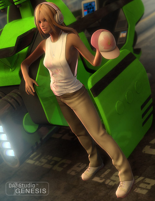 Sexy Open Side Tank Outfit Looks by: , 3D Models by Daz 3D