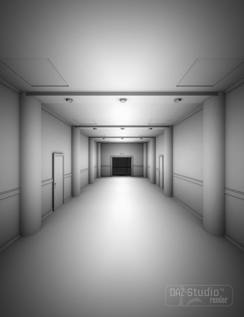 Elevator Hallway by: , 3D Models by Daz 3D