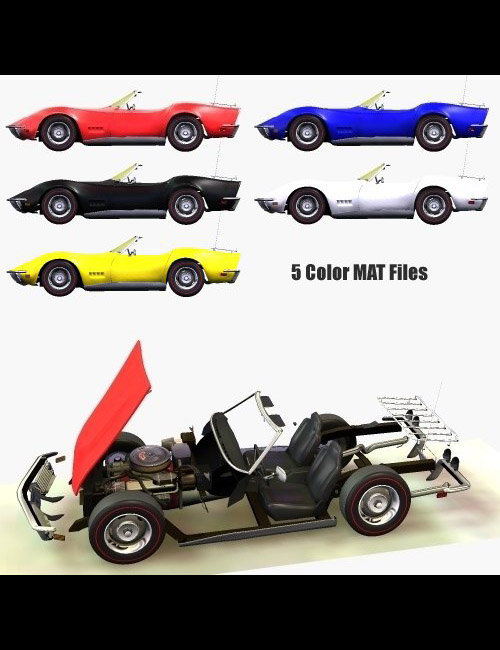 Convertible Sports Car by: BILLY-T, 3D Models by Daz 3D