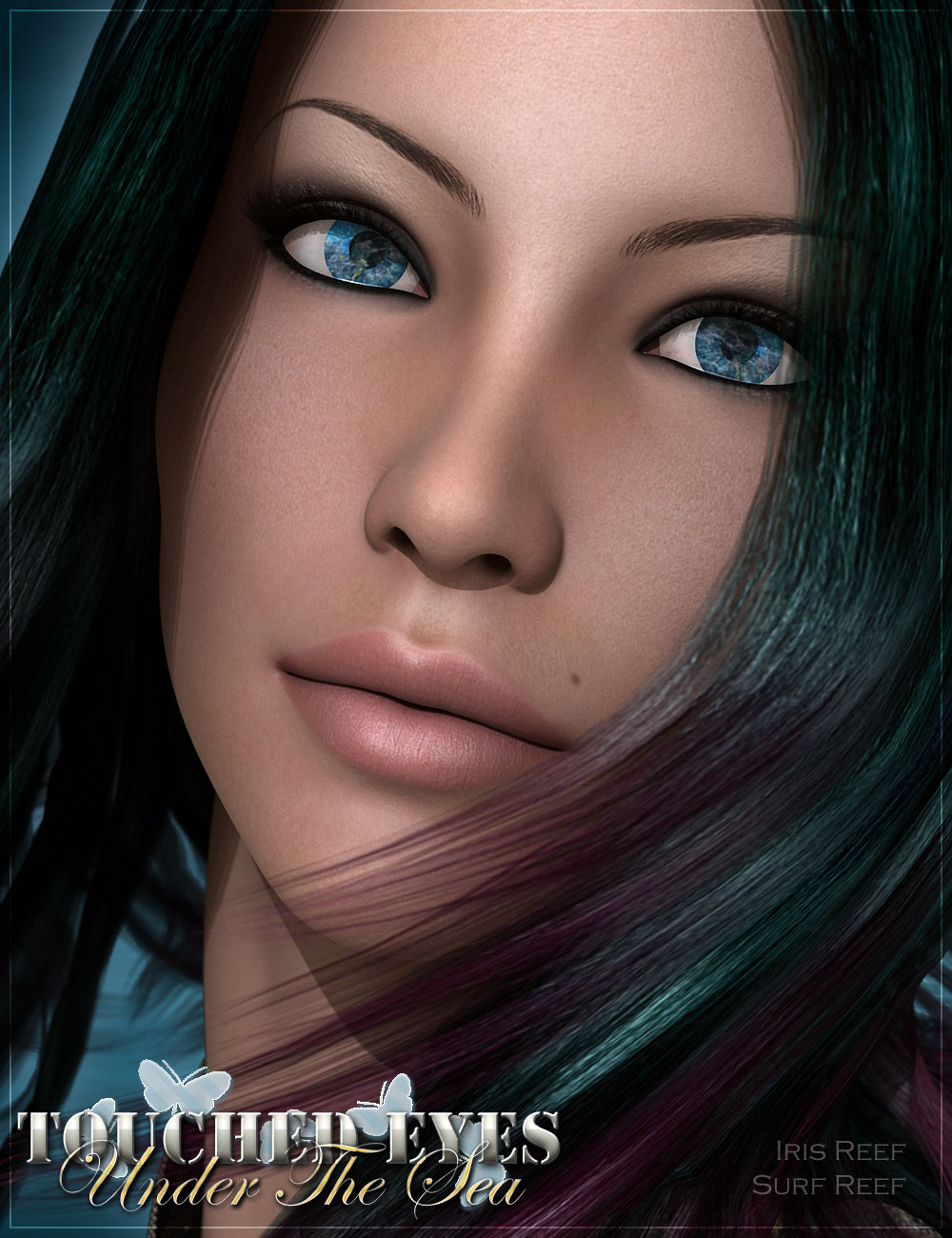 Touched Eyes - Under the Sea for Genesis 2 Female(s) by: Renderwelten, 3D Models by Daz 3D