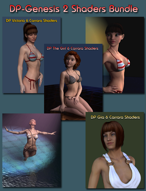 DP Genesis 2 Female(s) Shaders Bundle by: , 3D Models by Daz 3D
