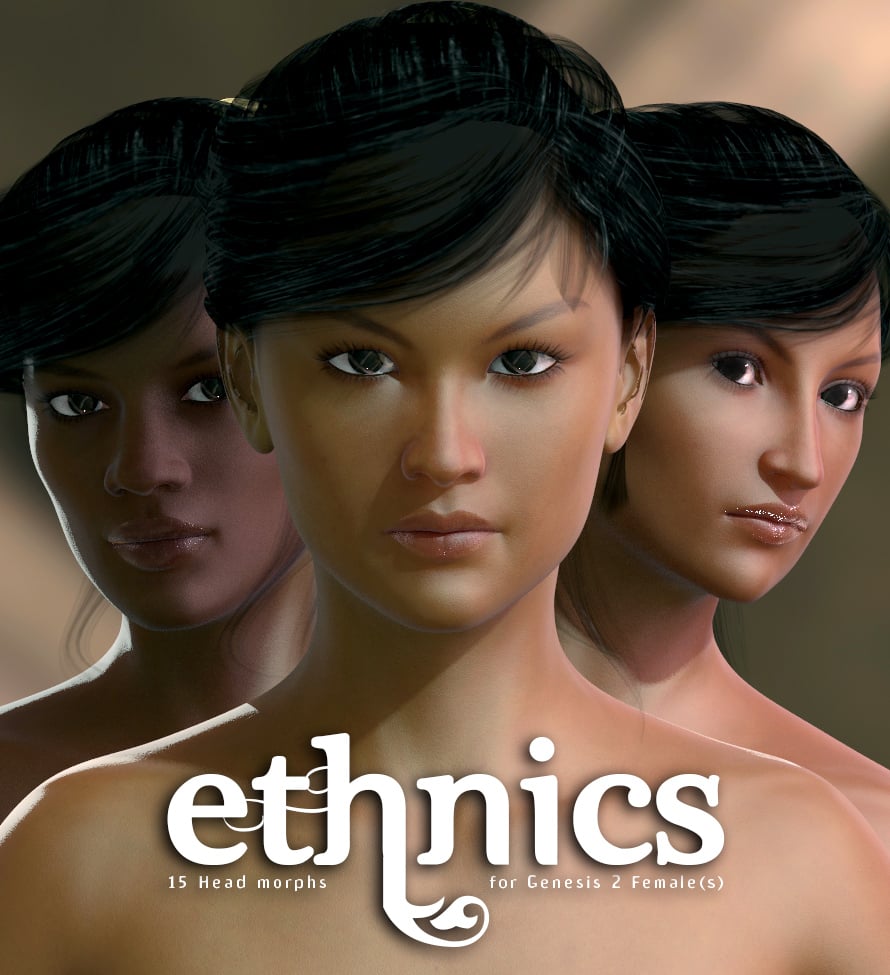Ethnics for Genesis 2 Female(s) by: Cake One, 3D Models by Daz 3D