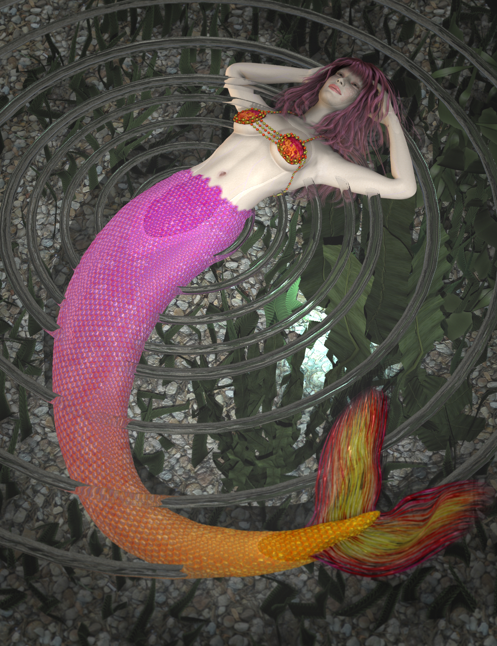 Mermaid Genesis by: SickleyieldFuseling, 3D Models by Daz 3D