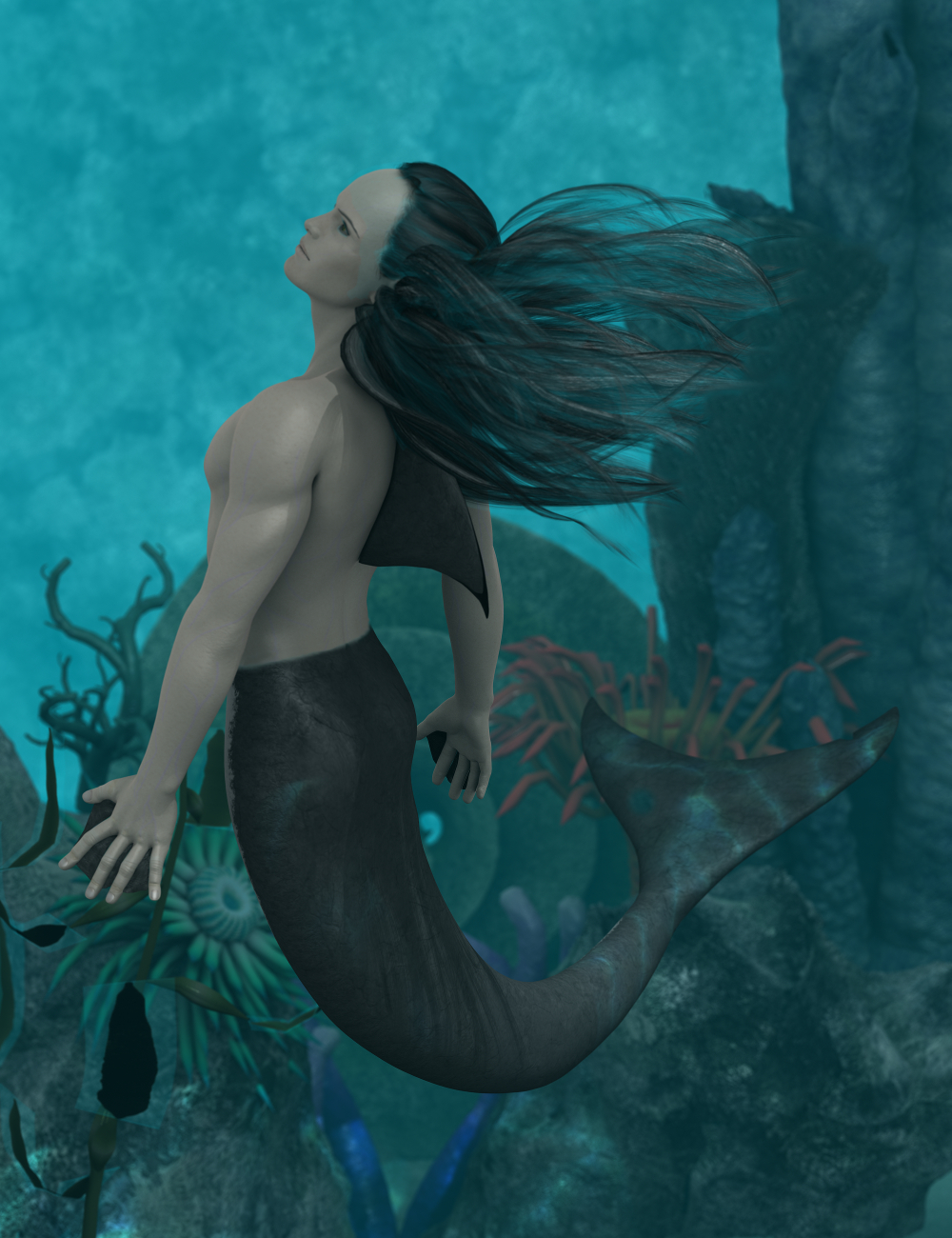 Mermaid Tails Expansion Genesis by: SickleyieldFuseling, 3D Models by Daz 3D
