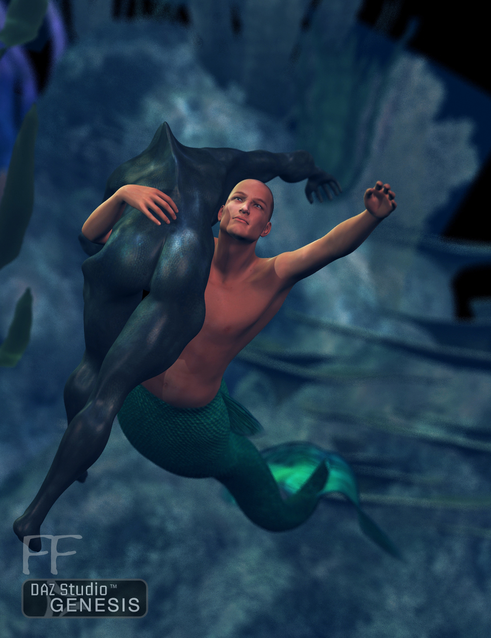 Defenders of the Deep for Genesis by: FeralFey, 3D Models by Daz 3D