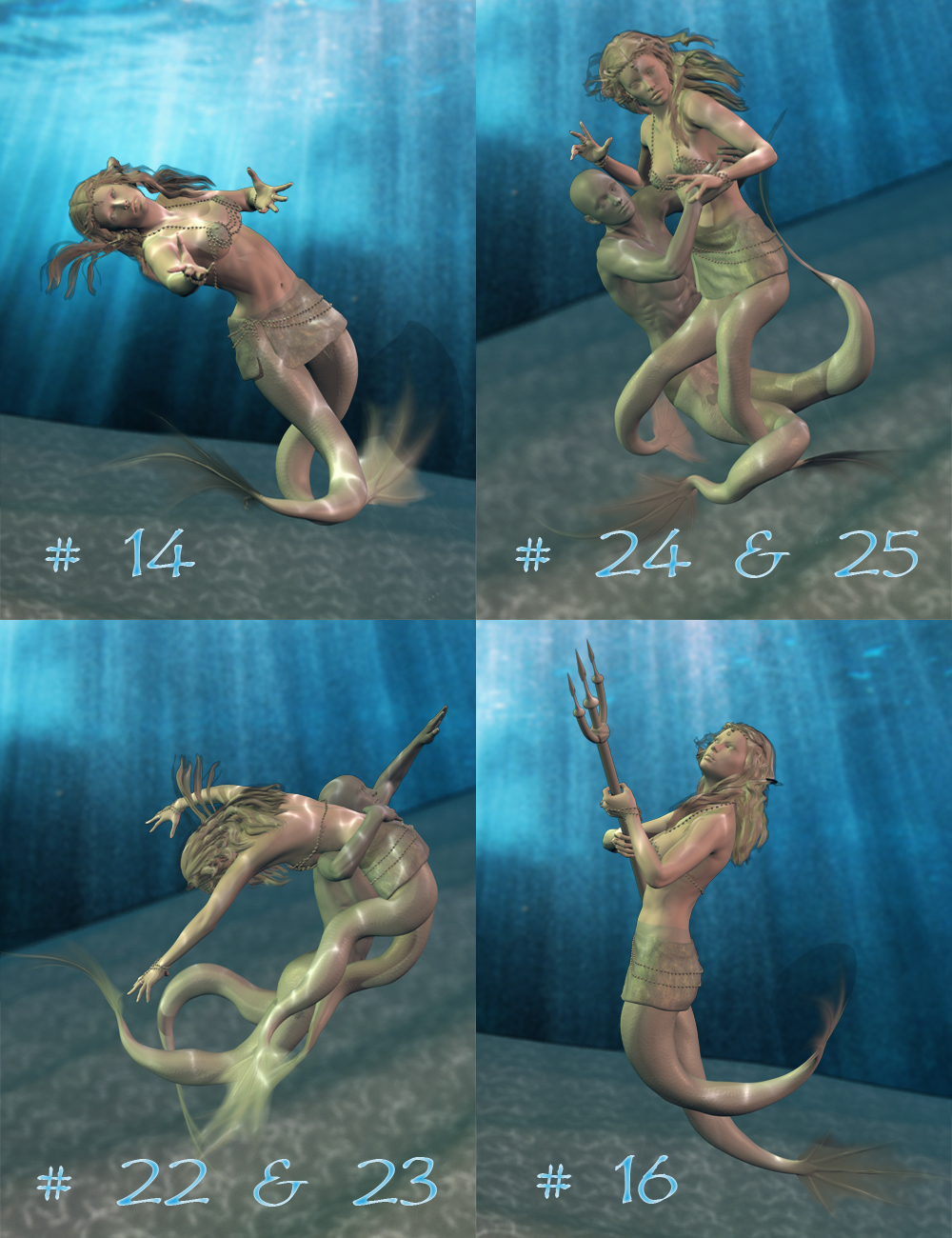 Defenders of the Deep for Triton Mertails Defenders of the Deep for Triton Mertails by: FeralFey, 3D Models by Daz 3D