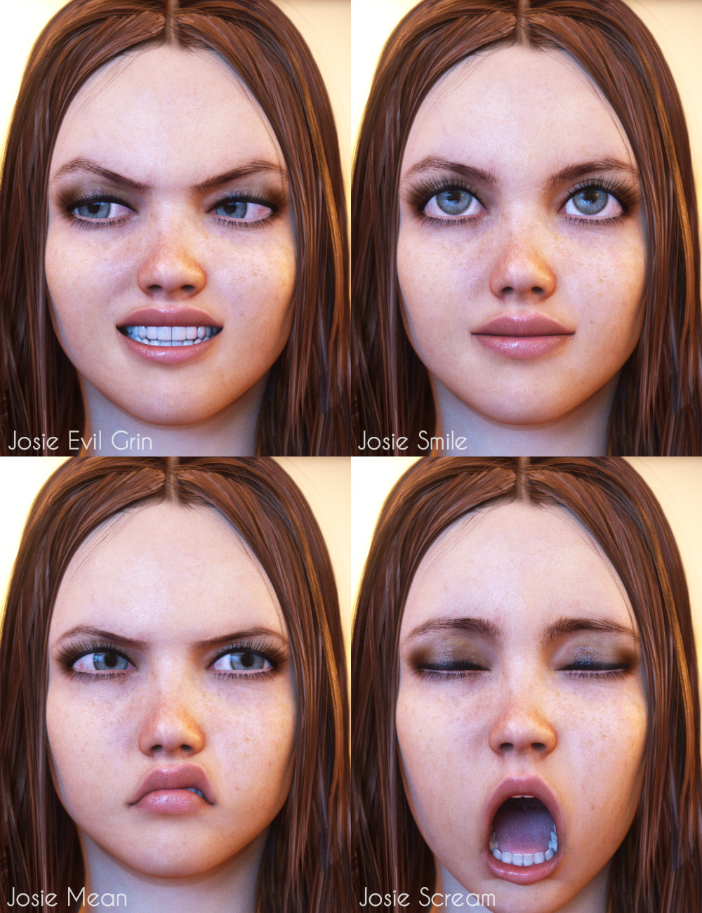 Expressions For Teen Josie Daz 3d