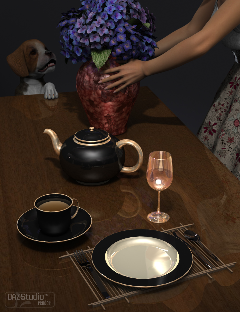 Tarnished and Polished Shaders by: Digital Lite Design, 3D Models by Daz 3D