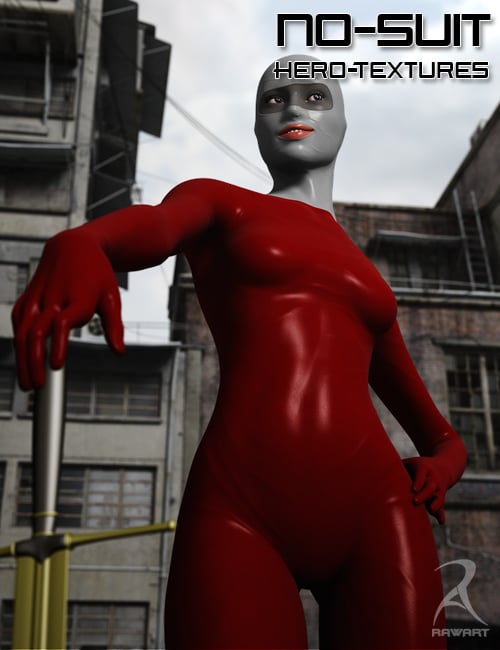 No-Suit Latex Hero Textures by: RawArt, 3D Models by Daz 3D