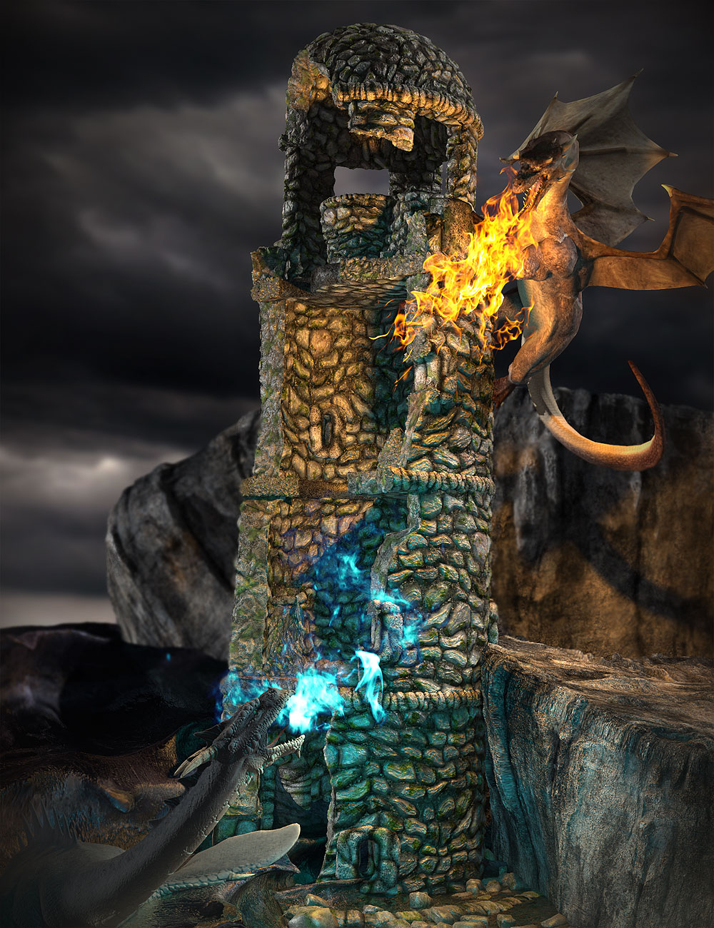 Torprin Tower by: Orestes Graphics, 3D Models by Daz 3D