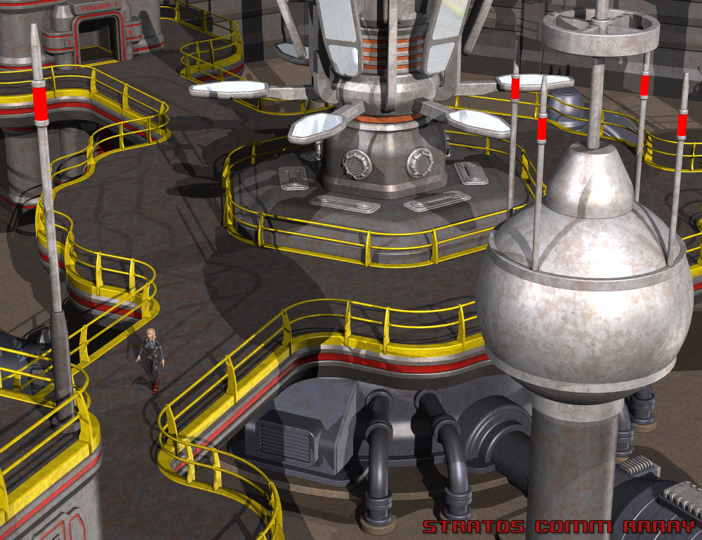 Stratos Comm Array Stratos Comm Array by: Nightshift3D, 3D Models by Daz 3D